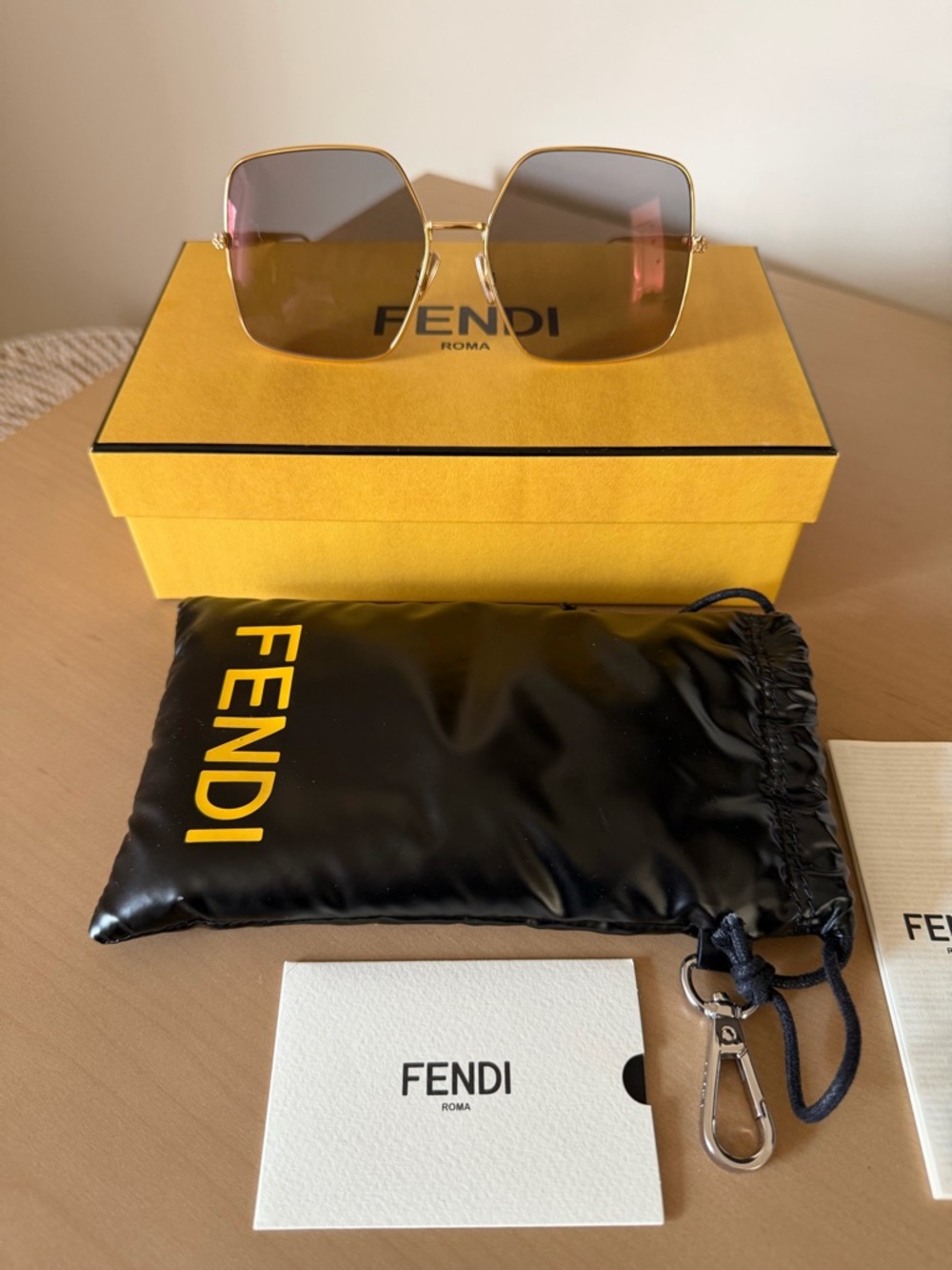 Fendi Gold Frame Sunglasses